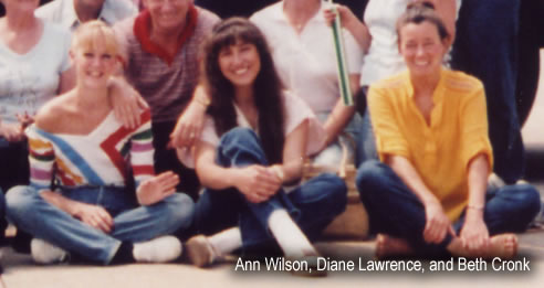 Ann Wilson, Diane Lawrence, and Beth Cronk